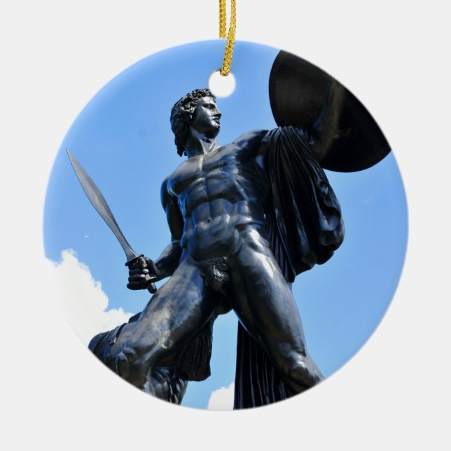 Achilles Ceramic Tree Decoration (Front)