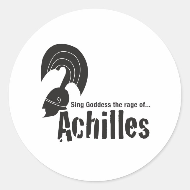 Achilles Classic Round Sticker (Front)