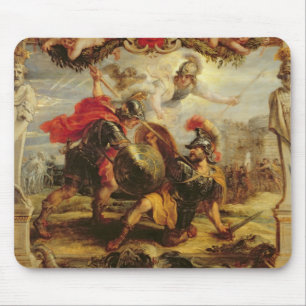 Achilles Defeating Hector, 1630-32 Mouse Mat
