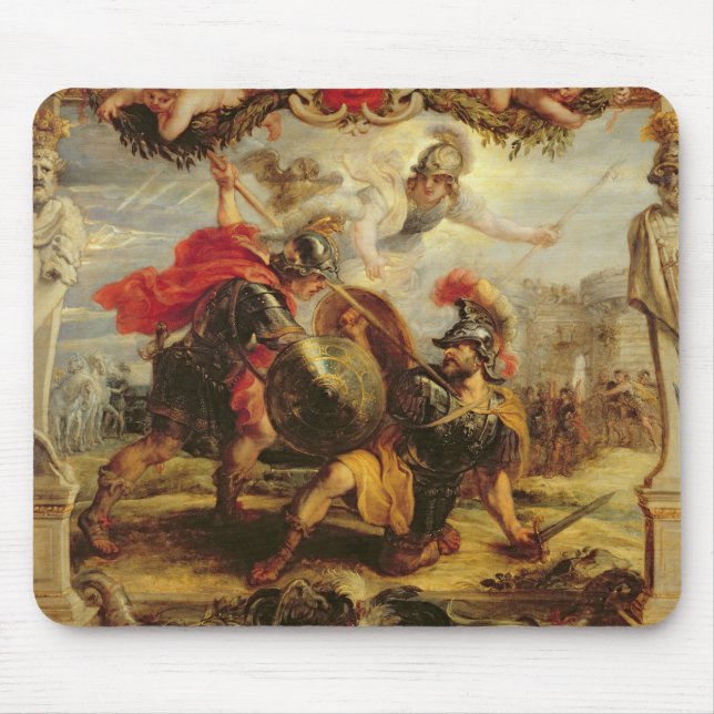 Achilles Defeating Hector, 1630-32 Mouse Mat (Front)