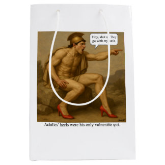 Achilles’ heels were his only vulnerable spot medium gift bag
