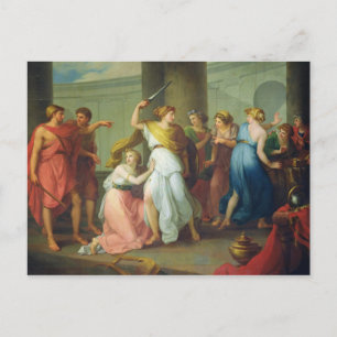 Achilles recognised, 1799 postcard