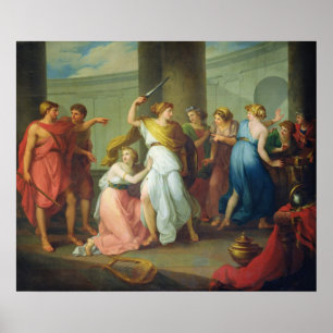 Achilles recognised, 1799 poster