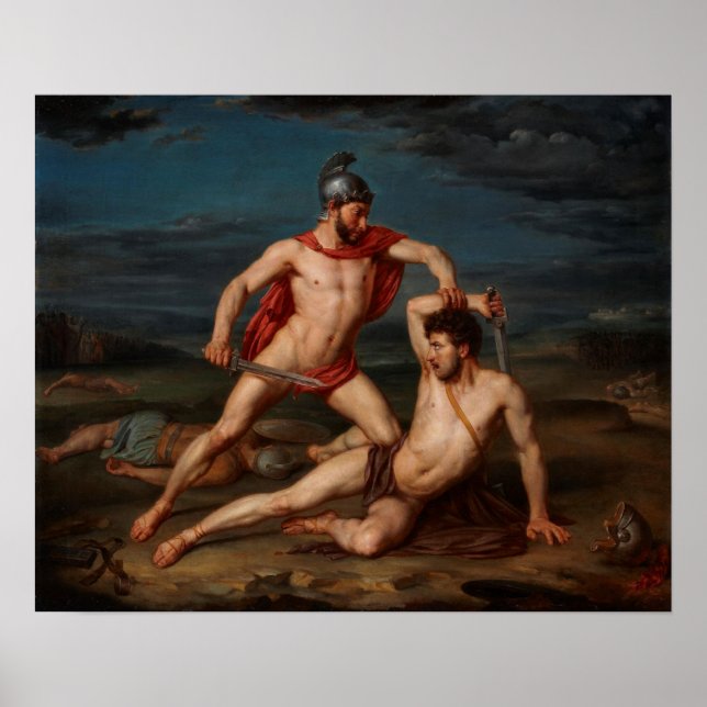 Achilles Slaying Hector Poster (Front)