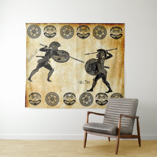 Achilles vs Hector Tapestry