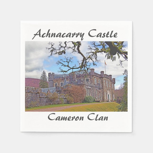 Achnacarry Castle – Cameron Clan Napkin (Front)