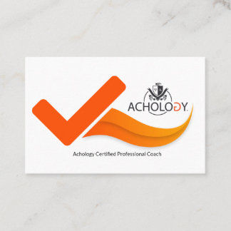 Achology Certified Professional Coach Appointment Card