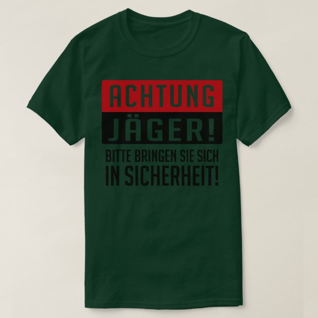 Achtung jager T-Shirt (Design Front)