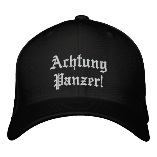 Achtung Panzer! Cap/Hat Embroidered Hat (Front)