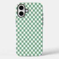 Acid green black checkerboard pattern Case-Mate iP