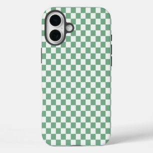 Acid green black checkerboard pattern Case-Mate iP iPhone 16 Plus Case
