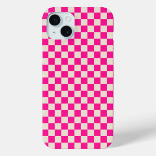 Acid green black checkerboard pattern Case-Mate iP iPhone 15 Mini Case