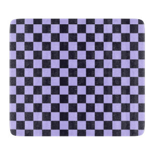 Acid green black checkerboard pattern cutting boar board