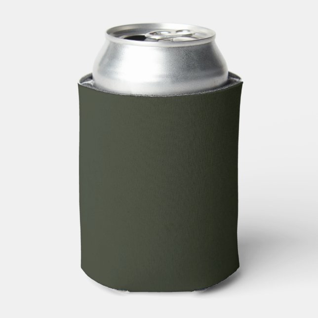 Acid Green - Greenish Black Can Cooler (Can Front)