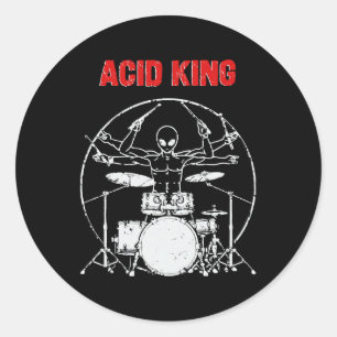 Acid King Classic Round Sticker