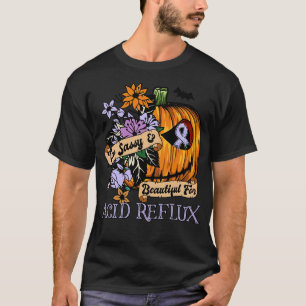 Acid Reflux Awareness retro halloween scary pumpki T-Shirt
