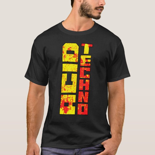 Acid Techno  Acidcore Rough Remix T-Shirt (Front)