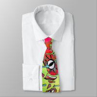Acid Trip Eerie Eyeball Monster Drip Paint Neon