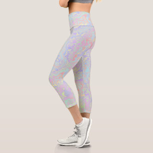Acid Trip Rainbow Capri Leggings