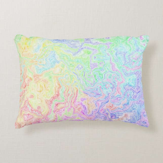 Acid Trip Swirls Decorative Cushion (Front)