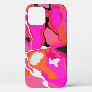 Acid Vivid Digital Psychedelic Bright Background. iPhone 12 Case