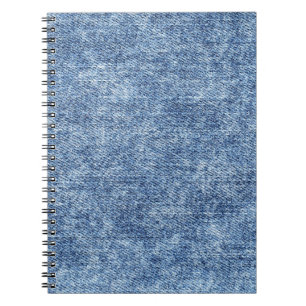 Acid wash blue denim, close-up texture. notebook