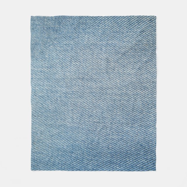 Acid wash blue jeans, denim texture. fleece blanket (Front)