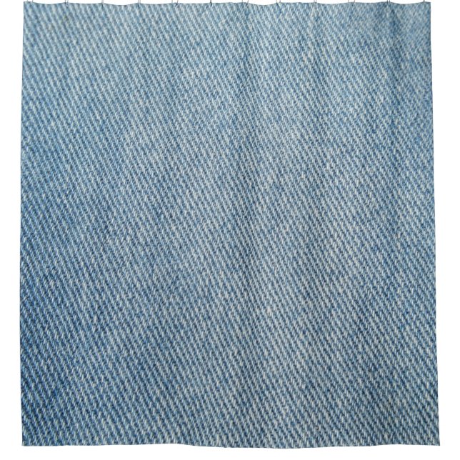 Acid wash blue jeans, denim texture. shower curtain (Front)