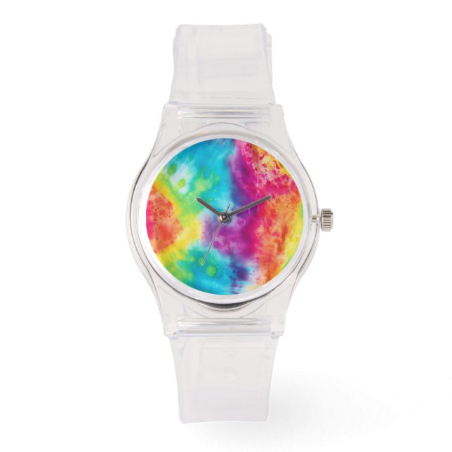 Acid wash tie-dye watch (Front)