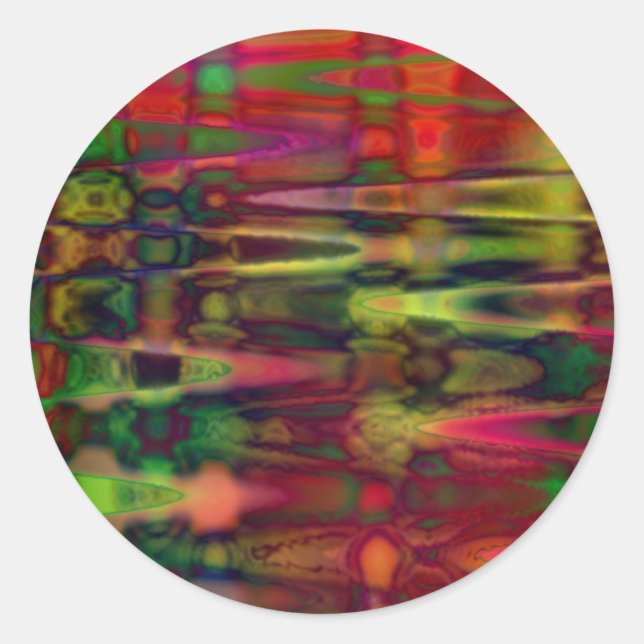 Acid Water Classic Round Sticker (Front)