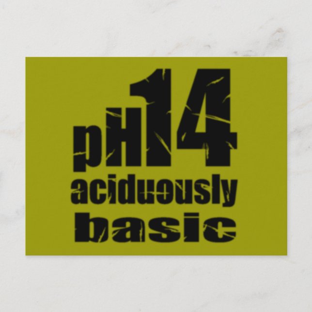Aciduously Basic humour postcard (Front)