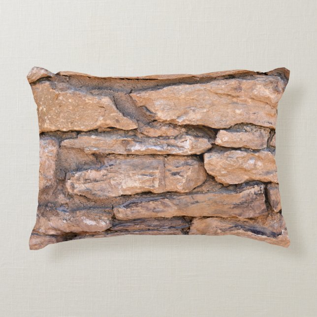 Acient brick wall. Grunge brick wall background. B Decorative Cushion (Front)