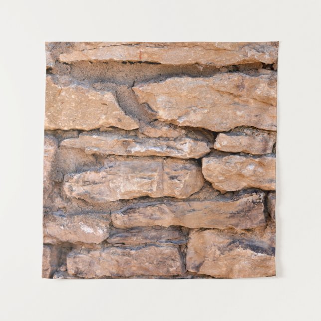 Acient brick wall. Grunge brick wall background. B Tapestry (Front)