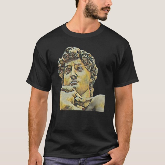 Acient Italy Roman Statue Abstract Teacher 40 T-Shirt (Front)