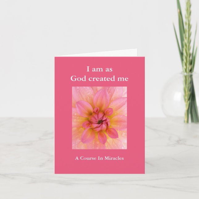 ACIM birthday card - A Course In Miracles (Front)