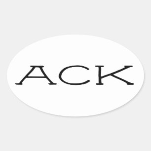 "ACK" Nantucket Sticker 2