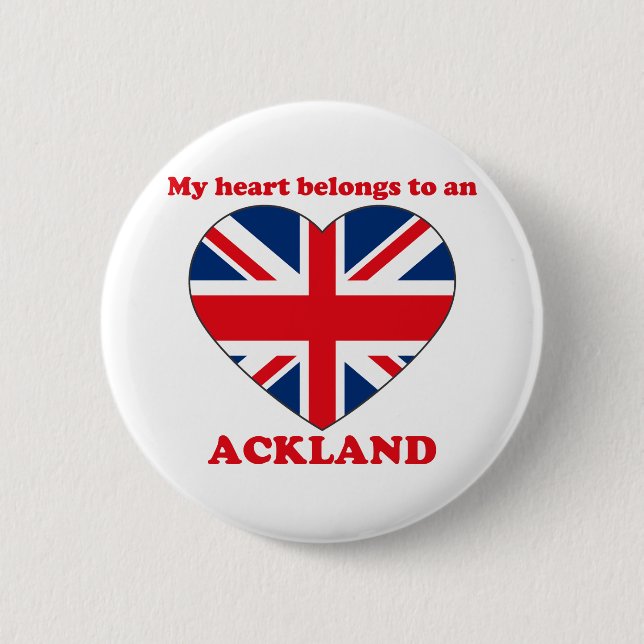 Ackland 6 Cm Round Badge (Front)