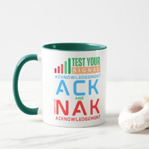 Acknowledgement ACK and NAK in Data Networking Mug
