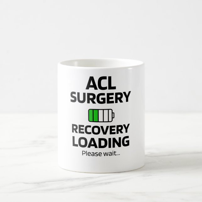 ACL Surgery Recovery | ACL Knee Surgery Survivor Coffee Mug (Center)
