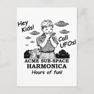 Acme Sub-Space Harmonica (Calls UFOs) Postcard