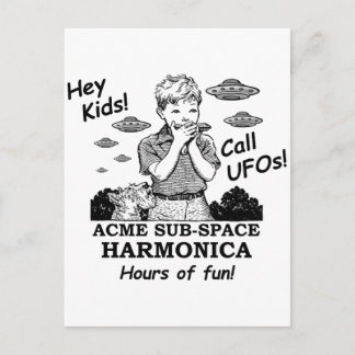 Acme Sub-Space Harmonica (Calls UFOs) Postcard