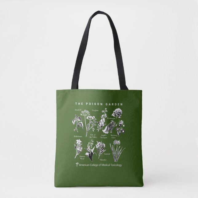 ACMT Poison Garden Green Tote Bag (Front)