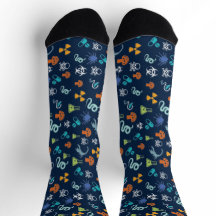 ACMT Tox Socks Colourful Poison Pattern