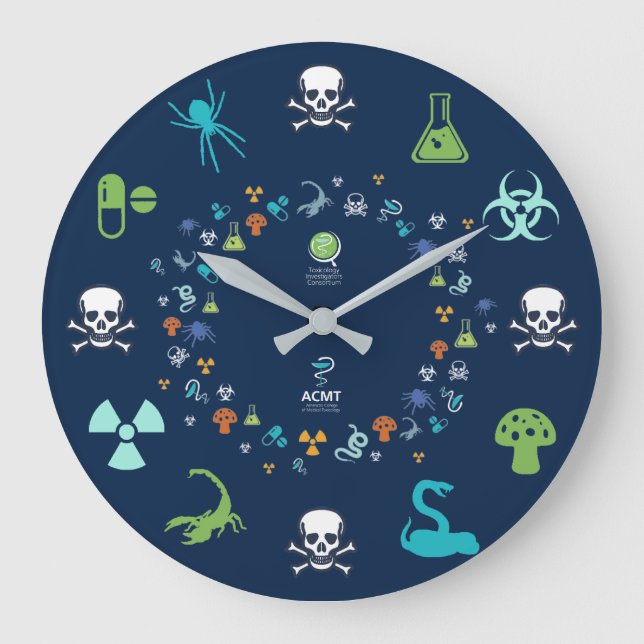 ACMT/ToxIC Tox Clock - Dark Blue Design 3 (Front)