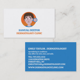 Acne Design, Dermatologist, Dermatology Clinic Business Card