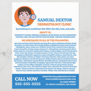 Acne Design, Dermatologist, Dermatology Clinic Flyer