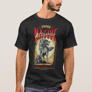 Acolapissa Native American Indian Born Wolf Spirit T-Shirt