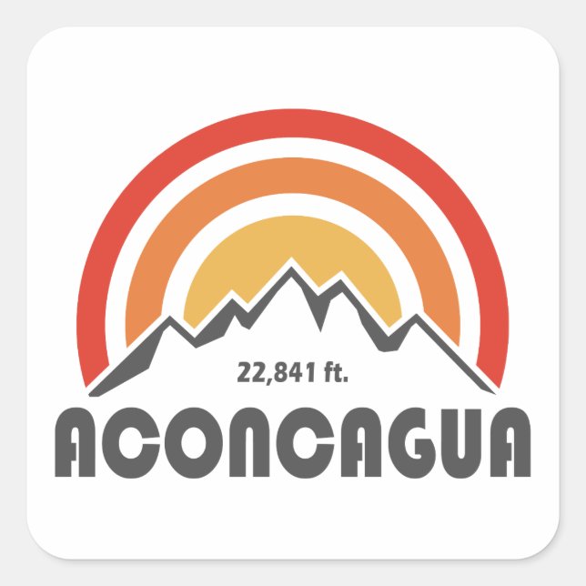 Aconcagua Square Sticker (Front)