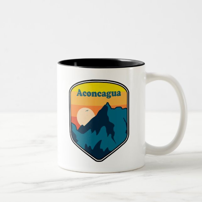 Aconcagua Sunrise Two-Tone Coffee Mug (Right)