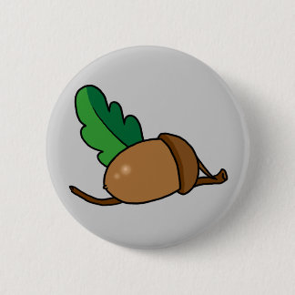 Acorn 6 Cm Round Badge